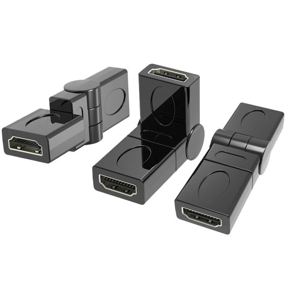 Золото расширения покрыло женский к женской муфте 90 HDMI 180 270 360 Deg регулируемых