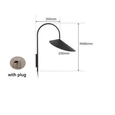 Designer Retro Lamp Wall Minimalist Adjustable Sofas Reading Light Arum Wall Lamp(WH-VR-160)