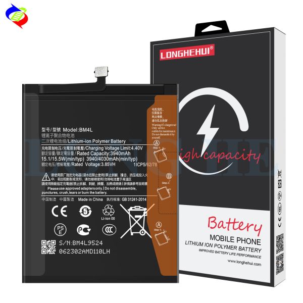 Lithium Polymer BM4L 4.40V 4030mAh Original Xiaomi Phone Battery for Xiaomi Batteries