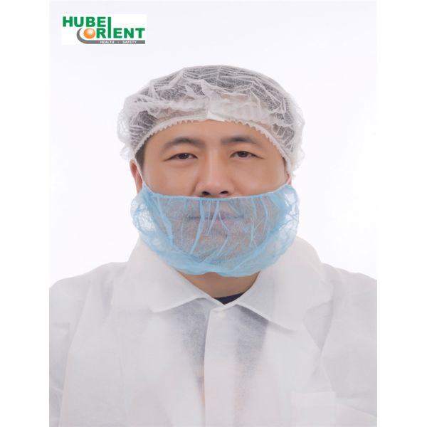 Hygienic Nonwoven Disposable Beard Cover OEM With Single Elastic