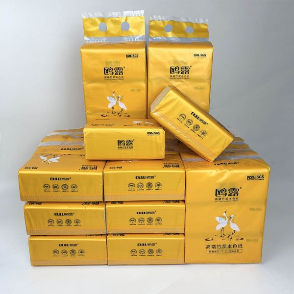 Facial Tissue B2c Custom Design 300 Sheets Organic Soft Pack Facial Tissue Paper