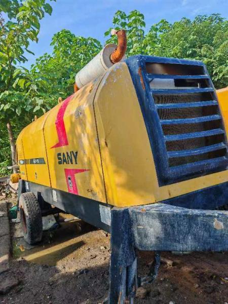 2017 original Trailer Mounted Concrete Pump Sany 8018 Stationary Trailer Pump