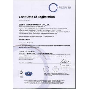 Global Well Electronic Co., LTD Сертификации