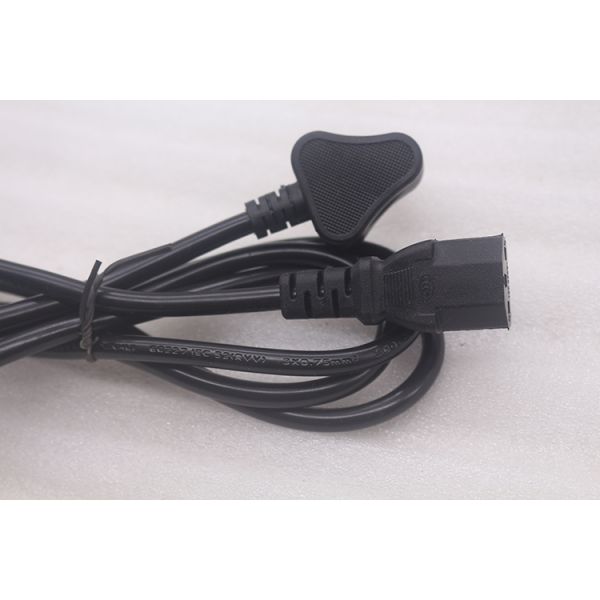 C13 Connector Type, Black Cable , 250V10A,8ft LengthSouth African power cord