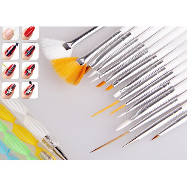 15 Piece Synthetic Thin Nail Art Brushes Set / Nail Art Fan Brush