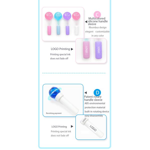 Blue Facial Roller Cold Skin Massagers for Facials Green Ice Globes Cooling and Tightening Massage Device