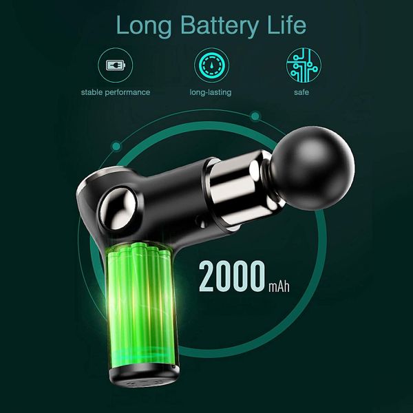 USB перезаряжая мышцу тела Handheld Massager мышцы вибрируя ослабляет 2000mAh