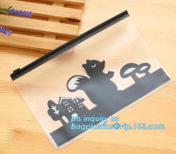 slider packaging bag for garment, Zip Slider Bag garment bag with hanger, Clear frosted PVC / EVA reusable slider bags