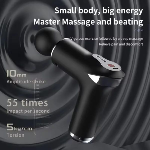 5 Speed Levels Handheld Mini Massager Gun for Targeted Deep Tissue Percussion Therapy