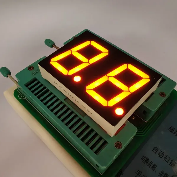 2-Digit Orange 7-Seg LED Temperature Display