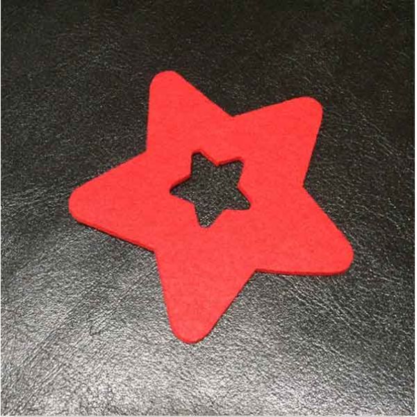 Star Shape Funny Christmas Decorations PP Material For Festival Wall Decor