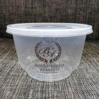 Micro-onde en plastique de pp emporter des conteneurs, restaurants jetables de tasses de dessert
