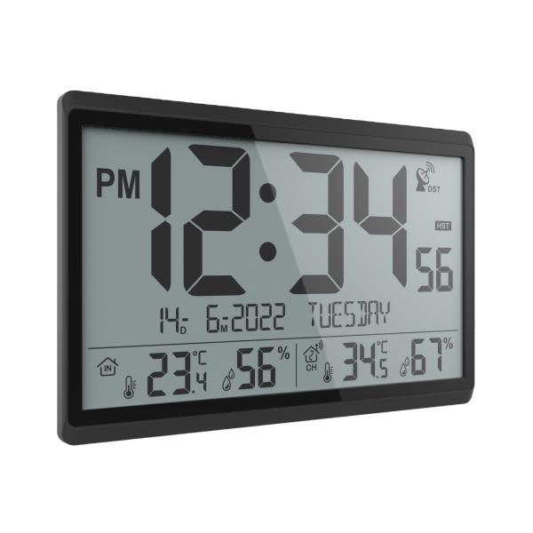 Super Jumbo Horloge murale avec fonction de réglage manuel et batteries de calendrier non incluses