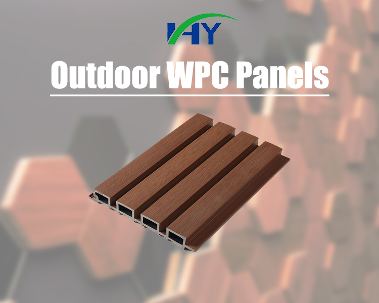 Outdoor WPC Acoustic Panel Fireproof Sound Absorption Custom Size