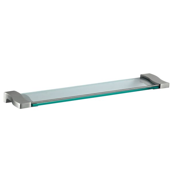 SUS304 Stainless Steel Bathroom Rack OEM Tempered Glass Shower Shelves