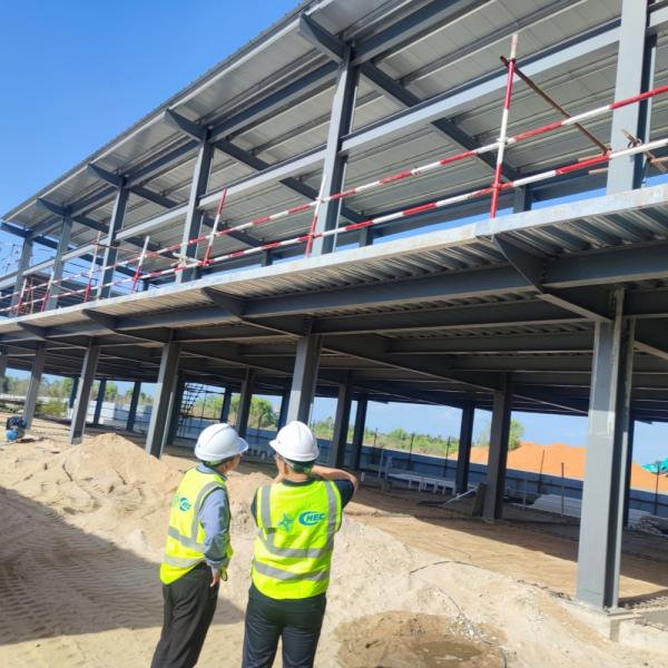 Prefab Steel Structure Warehouse Building Q235B Q355B 50 Years Life