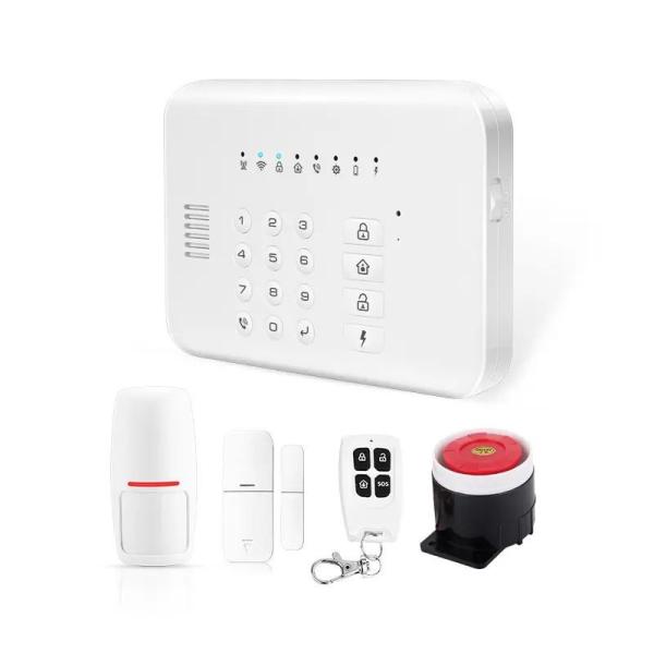 ドアSensor/PIRの探知器/Srienおよびコントローラーが付いているGSM/RF433/TUYA WIFIのホーム セキュリティーの警報システム