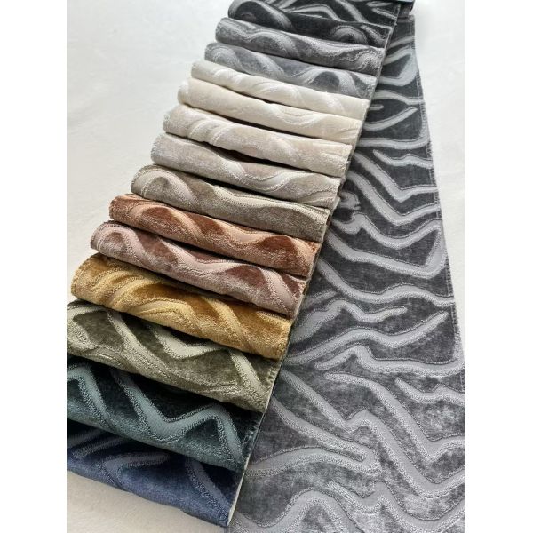 480GSM Jacquard Velvet Sofa Fabric For Home Decoration