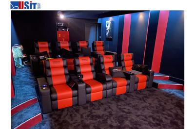 Recliner luxuoso Seat do cinema do sofá 700MM Microfiber do Recliner do teatro