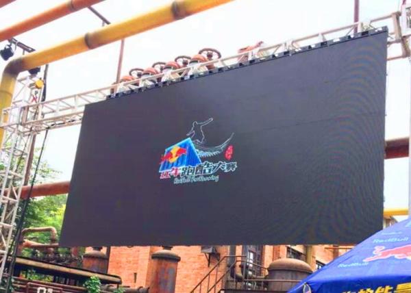 Full Color Led Wall Screen Display Outdoor , Led Video Wall Panels 10mm Dot Pitch