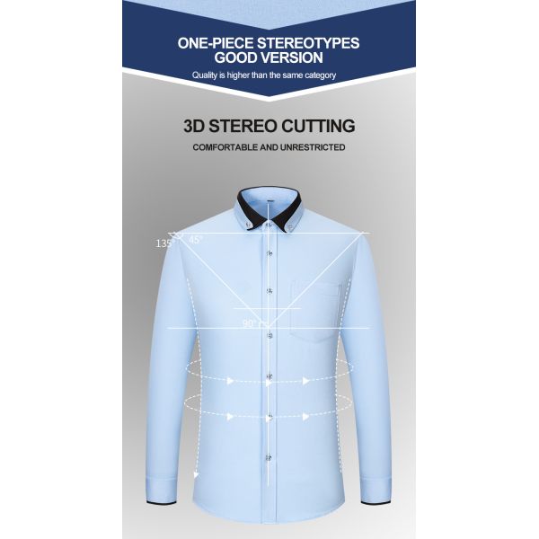 Camiseta de color sólido de cuello doble para adultos para uso informal de negocios en otoño y primavera