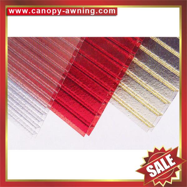 high quality greenhouse roofing polycarbonate PC sun multi four twin wall hollow sheet sheeting plate board panel