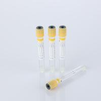 Tubos de recolha de sangue de vácuo médico seguros 1 - 10 ml Tubos de gel com tampa amarela