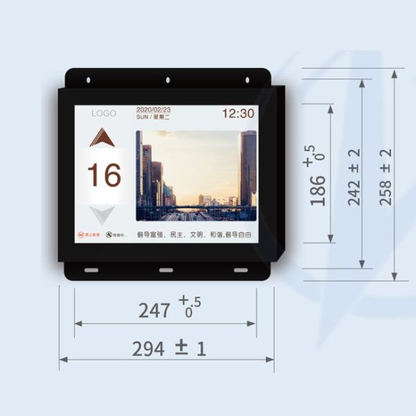 12,1 полисмен дисплея цвета TFT LCD дюйма 24V Tft сокращает панель ISO9001