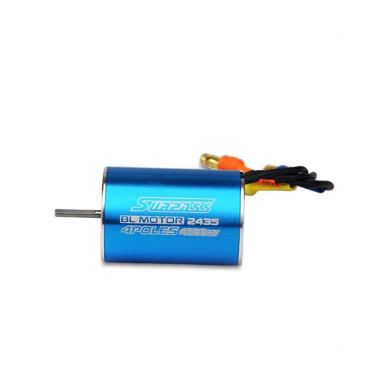 2435 Classic Inrunner 4-Pole Sensorless Brushless Motor with 2.0mm Y Shaft, 4800KV, for RC Cars