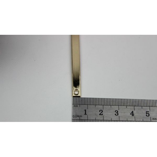 Latest fancy design light gold 70mm length shoe parts iron buckles for shoelace