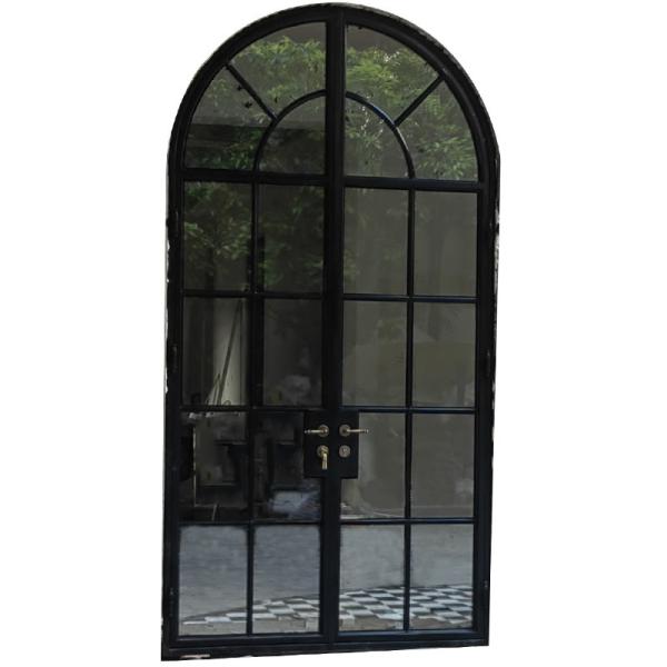 Thermal Break Technology Energy Efficient Steel Framed Glass French Door