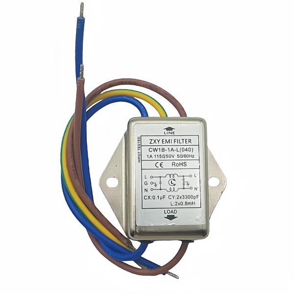 Filtro EMI 115V/250V Fase única de baixa passagem Anti-interferência Filtro de potência EMI CW1B-6A-L(040) CW1B-1A/10A-L(040)