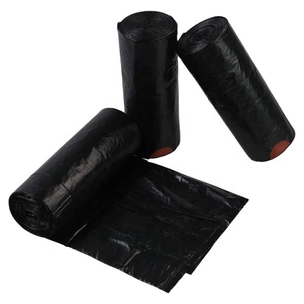 Black Heavy-Duty Plastic Bags 3 Mil Black Contractor Heavy Duty Garbage Bags