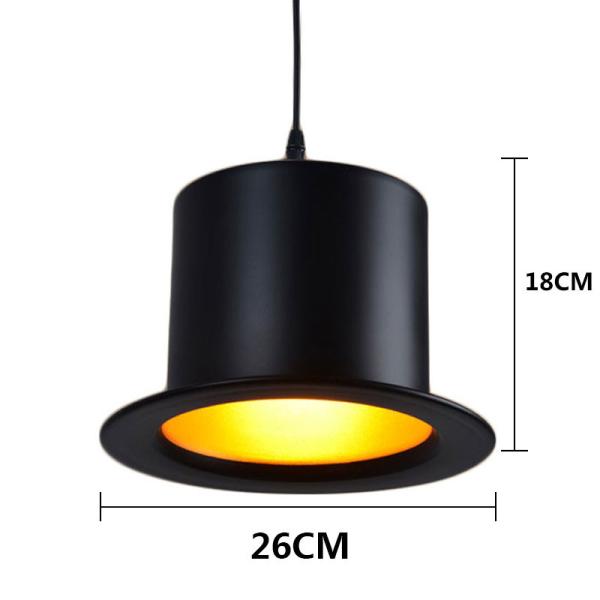 Retro top hat shape LED E27 Pendant Light for home improvement bedside restaurant lights（WH-VP-158）