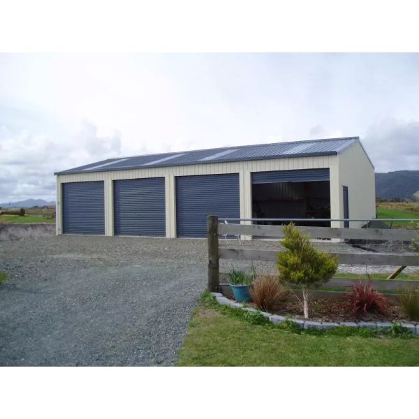 High Strength Car Garage Buildings Wind Resistant Seismic Resistant Metal Car Garage Buildings