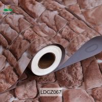Papel de pared de ladrillo 3D DIY 3D PVC Papel de pared adesivo para Villa Hospital Escuela