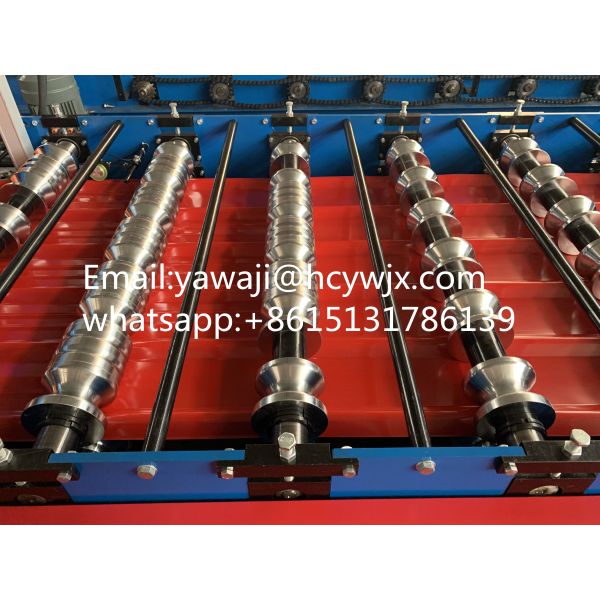 5.5Квт 12 станций Металлическая стеклянная черепица крыши роликообразовательная машина