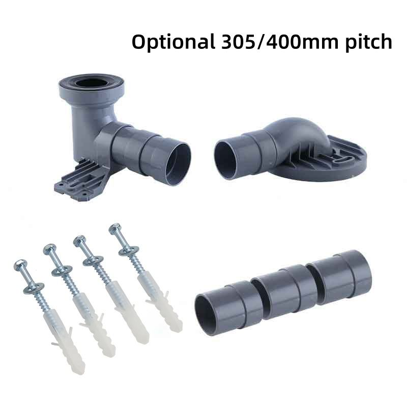 Bathroom Toilet Connection Drain Pipe Plastic Pipe Shifter Polyvinyl Chloride Offset Plate Connection Pipe