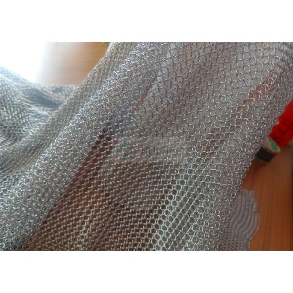 0.8x7mm Stainless Steel 316 Welded Type Chain Mail Wire Mesh for Room Divider Curtains