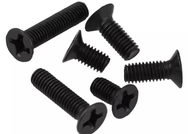 Negro M6 M8 M12 Acero carbónico Flat & CSK cabeza de máquina tornillo Clase 4.8 grado 4.8 cabeza redonda