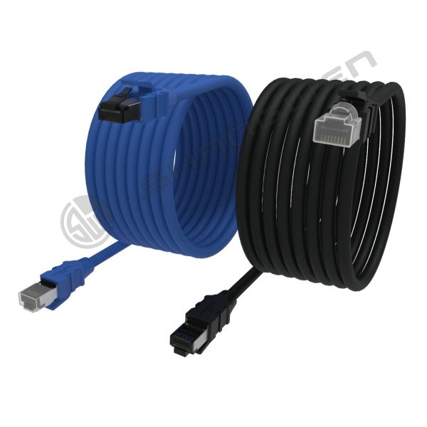 CE ROHS FTP UTP SFTP Cat7 Rj45 プラグ ネットワーク LAN ケーブル 1000ft CAT7 LAN AWG23 S/FTP 100% 銅 オレンジ