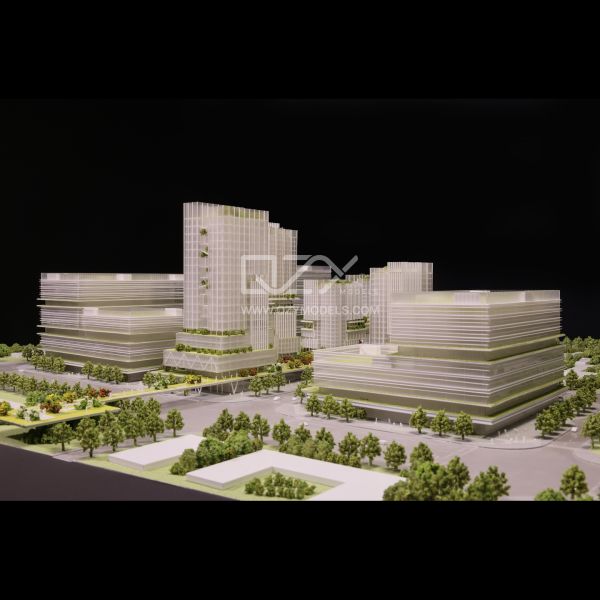 1/500 Shenzhen Qianhai Industrial Park Model Lightweight ABS And Acrylic Materials