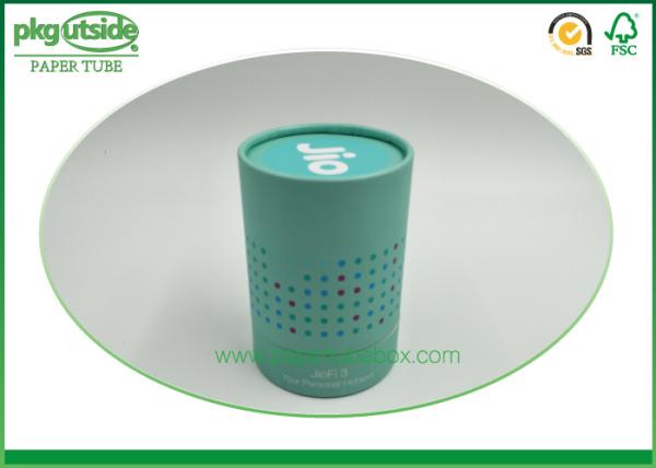 Rigid Cardboard Tube Boxes Colorful Printed Stamping Logo High End Durable