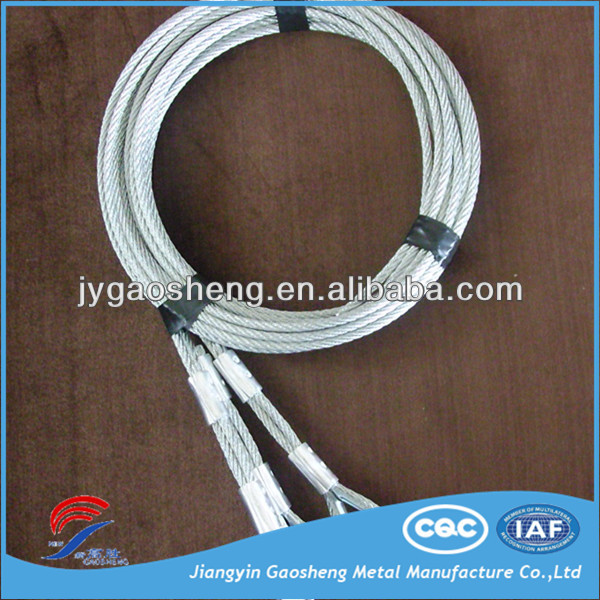 Acero de hierro de acero de ojo flamenco prensado Sling Acero de alto carbono DIN