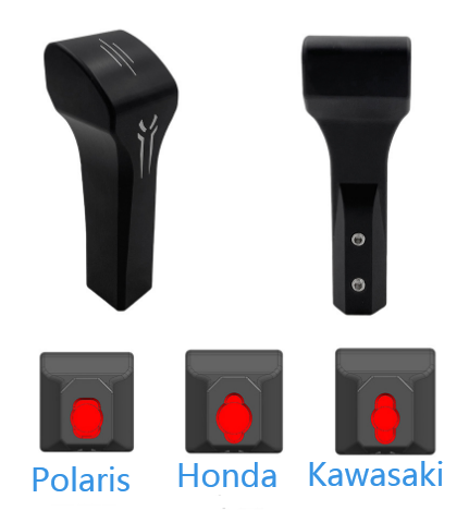 Popular Gear Selector Shift Knob Grip Aluminum SXS Shifter Knob Compatible with Honda Kawasaki Can-am