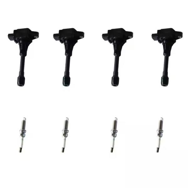 4 Ignition Coil and 4 Spark Plug 22448-ED000 UF549 for 07-18 Nissan Altima L4
