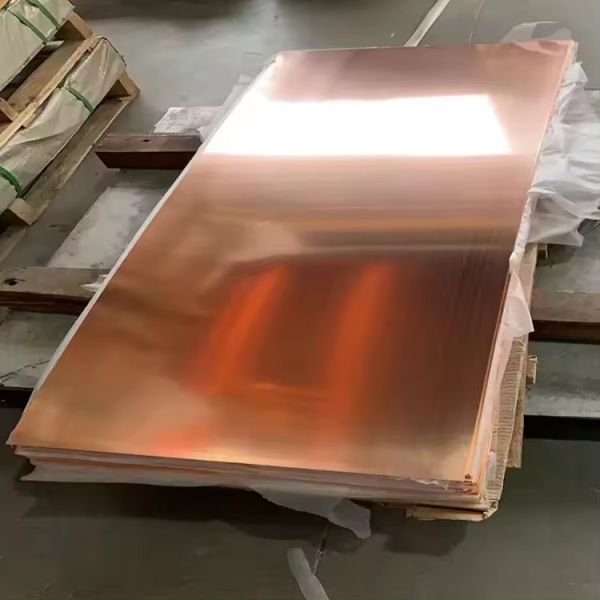 Bulk Supply 2mm Red Copper Sheet/Plate  Cold Rolled Pure Copper Sheet with Custom Size