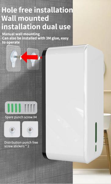 1500ml Hand Washing Soap Dispenser Wall Mounted，Gel/Spray