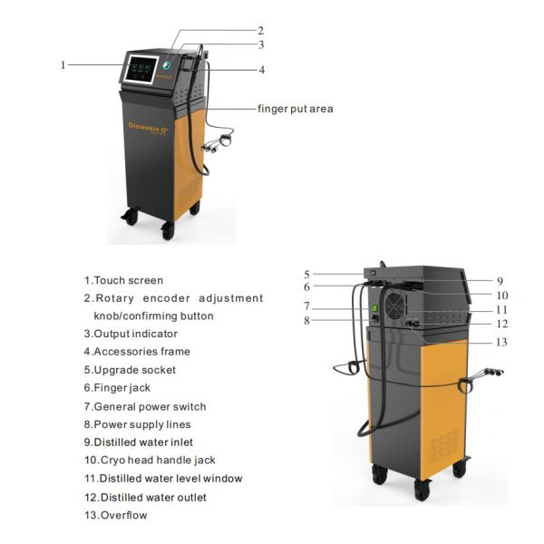 Machine de levage du visage non chirurgicale 120VA noire