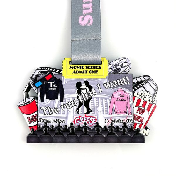 UV Printing Fun Custom Running Medals / personalized race medals